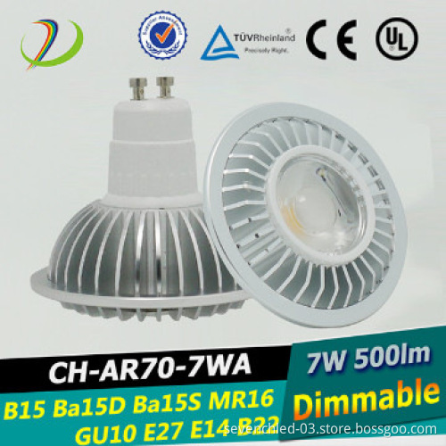 Dimmable AR70 GU10 LED Spot light AR70 led lamp AR70 MR16
